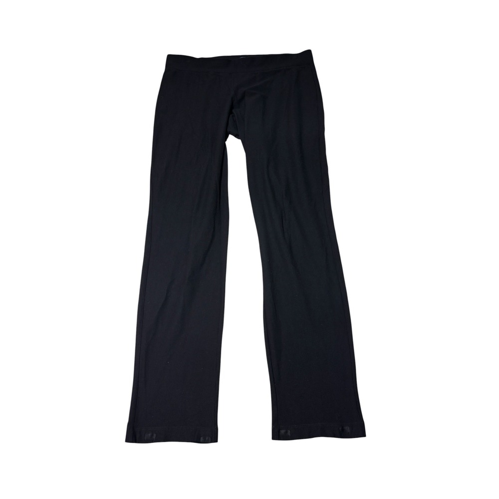 Eileen Fisher System Stretch Crepe Straight Black Pants Womens PM W32‎ L31 USA